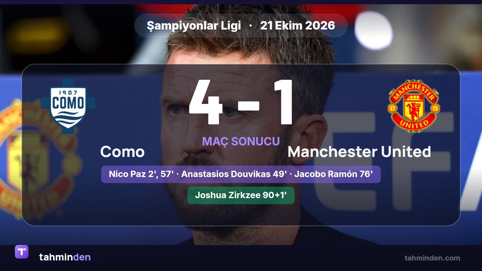 🚨 Manchester United'da Como'ya 4-1 yenilmenin ardından Michael Carrick'in görevi tartışılıyor
