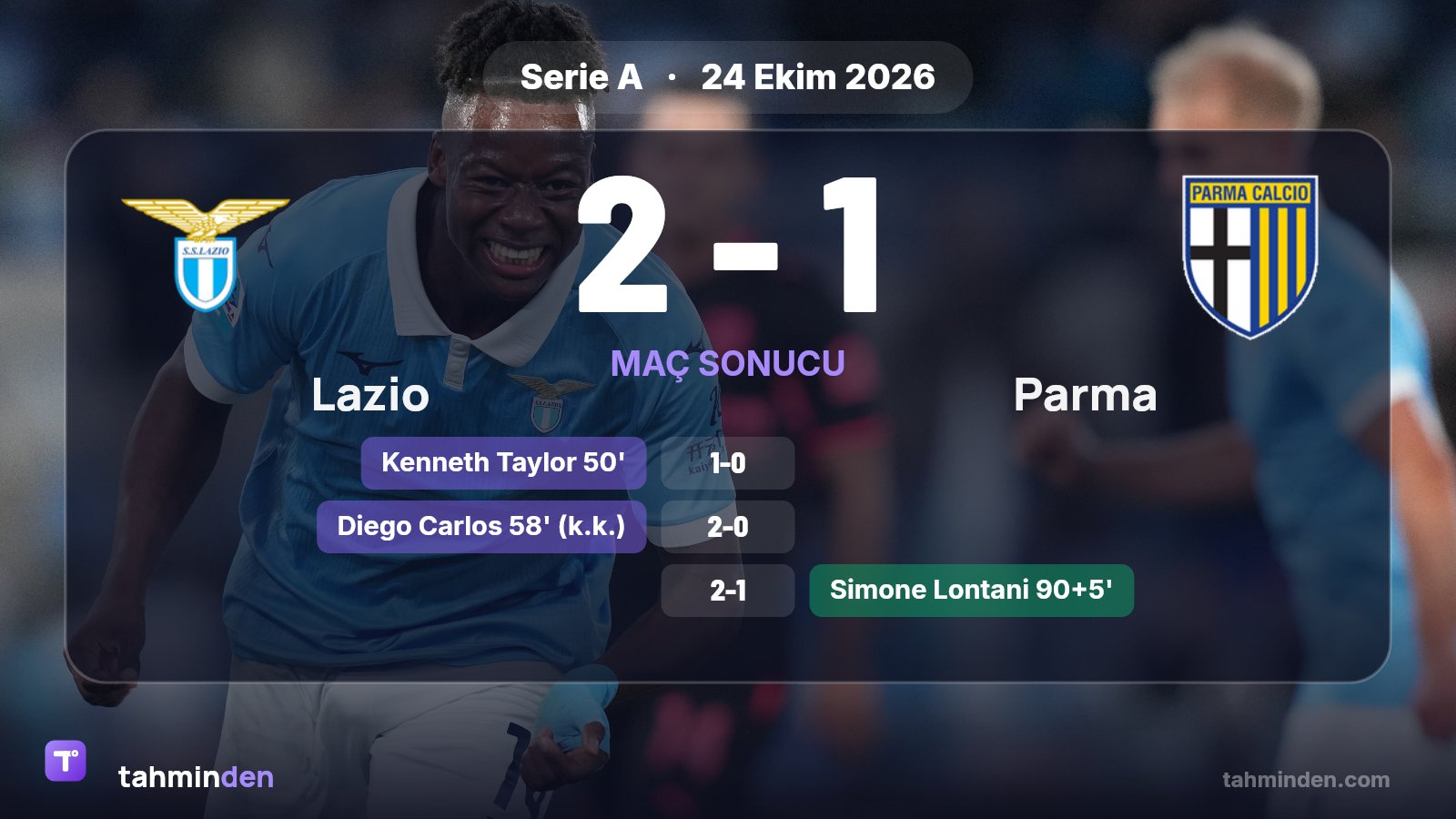 🚀 Serie A'nın 8. haftasında Lazio, Olimpico'da Parma'yı 2-1 yenerek liderliğini korudu