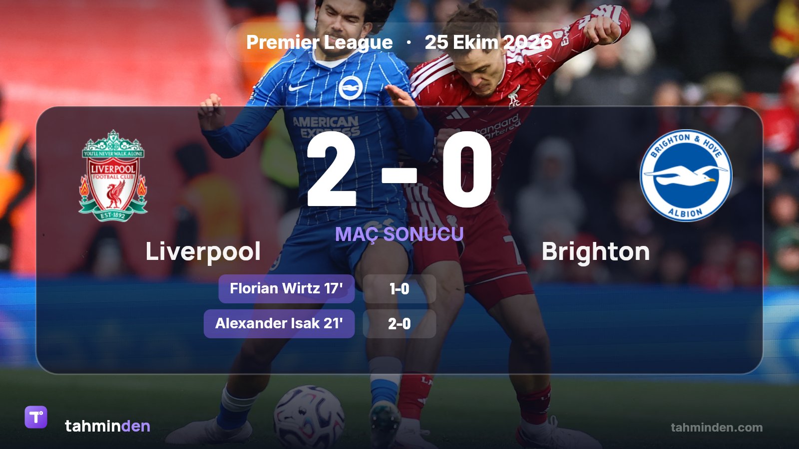 🚨 Brighton'ın milli futbolcusu Ferdi Kadıoğlu, Liverpool karşısında yaşadığı sakatlık nedeniyle 6. dakikada…